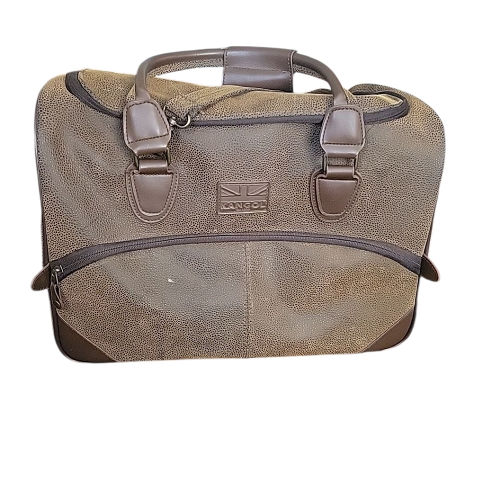 Kangol Tan and Brown Men's Travel Bag